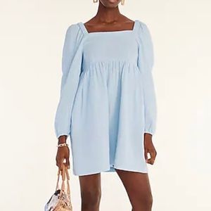 J. Crew Tall Squareneck Soft Gauze Dress in 3X